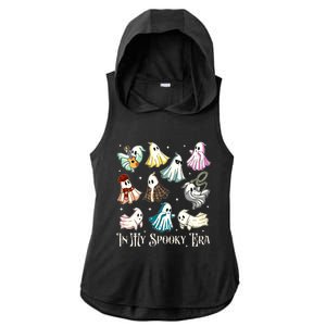 In My Spooky Era Music Lover Cute Ghost Halloween Costume Ladies PosiCharge Tri-Blend Wicking Draft Hoodie Tank