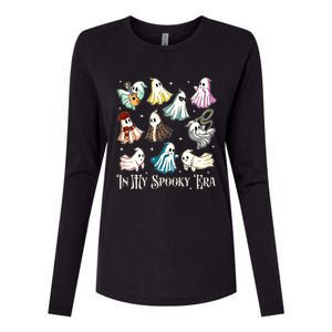 In My Spooky Era Music Lover Cute Ghost Halloween Costume Womens Cotton Relaxed Long Sleeve T-Shirt