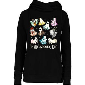 In My Spooky Era Music Lover Cute Ghost Halloween Costume Womens Funnel Neck Pullover Hood