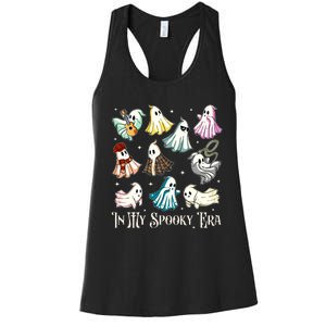 In My Spooky Era Music Lover Cute Ghost Halloween Costume Women's Racerback Tank