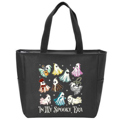 In My Spooky Era Music Lover Cute Ghost Halloween Costume Zip Tote Bag
