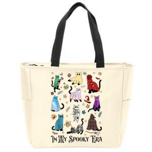 In My Spooky Era Cute Cat Halloween Tay Halloween Gift Zip Tote Bag