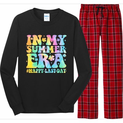 In My Summer Era Happy Last Day Groovy Gift Long Sleeve Pajama Set