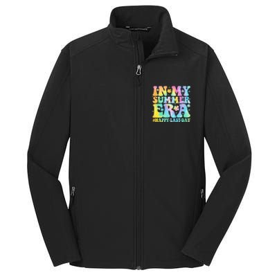 In My Summer Era Happy Last Day Groovy Gift Core Soft Shell Jacket