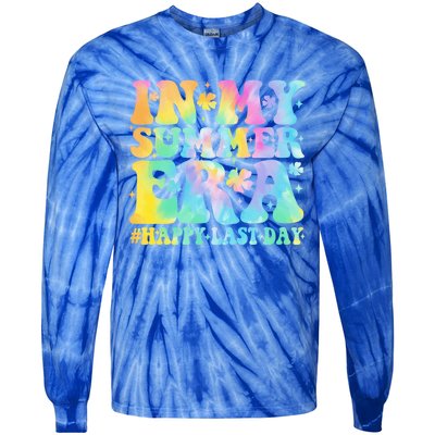 In My Summer Era Happy Last Day Groovy Gift Tie-Dye Long Sleeve Shirt