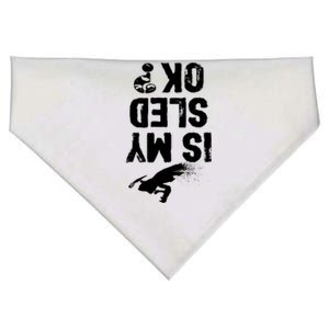 Is My Sled Ok? Funny Snowmobile Rider Snowmobiling Gift USA-Made Doggie Bandana