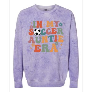 In My Soccer Auntie Era Colorblast Crewneck Sweatshirt