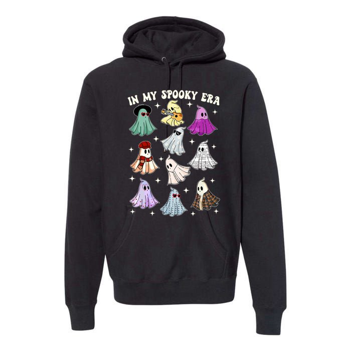 In My Spooky Era Music Lover Cute Ghost Halloween Costume Premium Hoodie