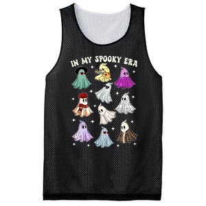 In My Spooky Era Music Lover Cute Ghost Halloween Costume Mesh Reversible Basketball Jersey Tank