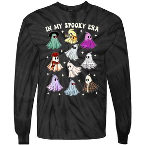 In My Spooky Era Music Lover Cute Ghost Halloween Costume Tie-Dye Long Sleeve Shirt