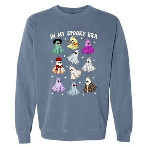 In My Spooky Era Music Lover Cute Ghost Halloween Costume Garment-Dyed Sweatshirt