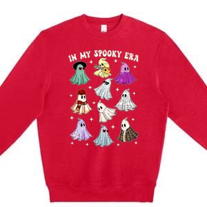 In My Spooky Era Music Lover Cute Ghost Halloween Costume Premium Crewneck Sweatshirt