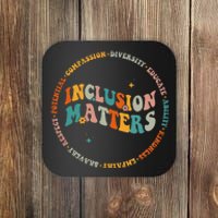 Inclusion Matters Special Education Autism Awareness Teacher Coaster