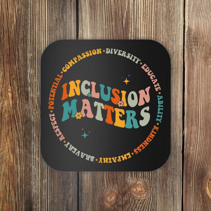 Inclusion Matters Special Education Autism Awareness Teacher Coaster