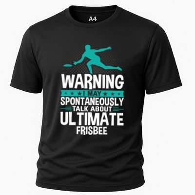 I May Spontaneously Talk About Ultimate Frisbee Gift Performance Shirt