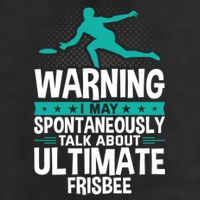 I May Spontaneously Talk About Ultimate Frisbee Gift Adult Drive Performance Visor
