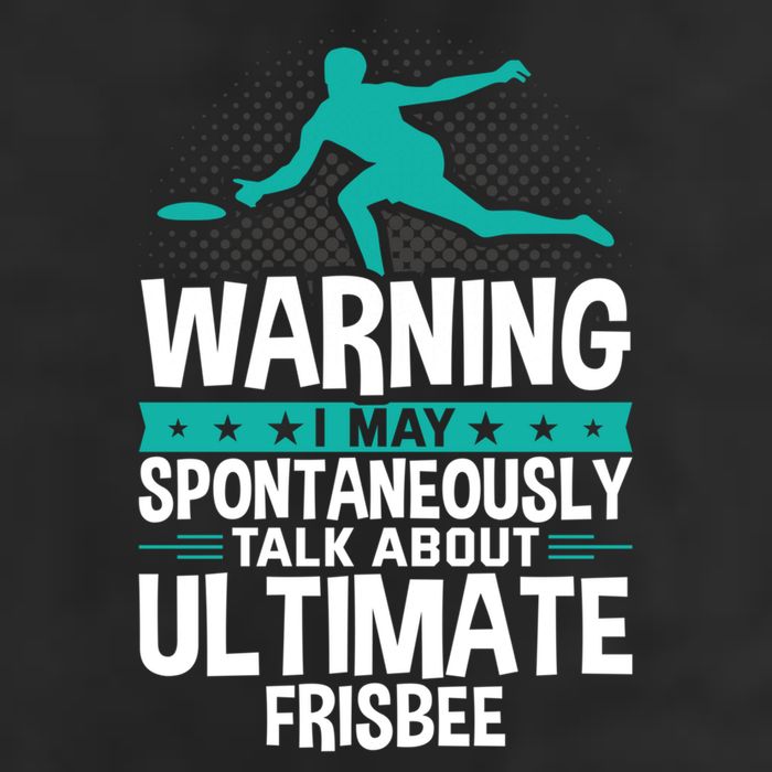 I May Spontaneously Talk About Ultimate Frisbee Gift Adult Drive Performance Visor