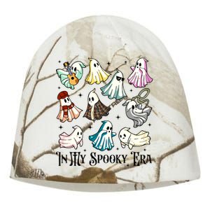 In My Spooky Era Music Lover Cute Ghost Halloween Costume Kati - Camo Knit Beanie