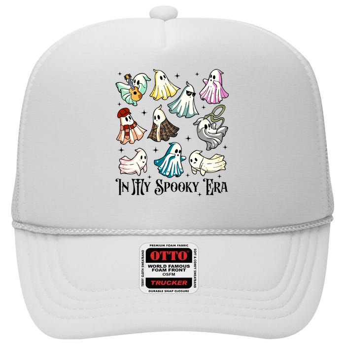 In My Spooky Era Music Lover Cute Ghost Halloween Costume High Crown Mesh Back Trucker Hat