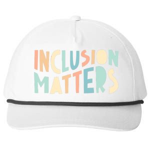 Inclusion Matters Special Education Autism Awareness Teacher Snapback Five-Panel Rope Hat