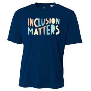 Inclusion Matters Special Education Autism Awareness Teacher Cooling Performance Crew T-Shirt