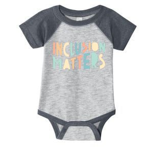 Inclusion Matters Special Education Autism Awareness Teacher Infant Baby Jersey Bodysuit