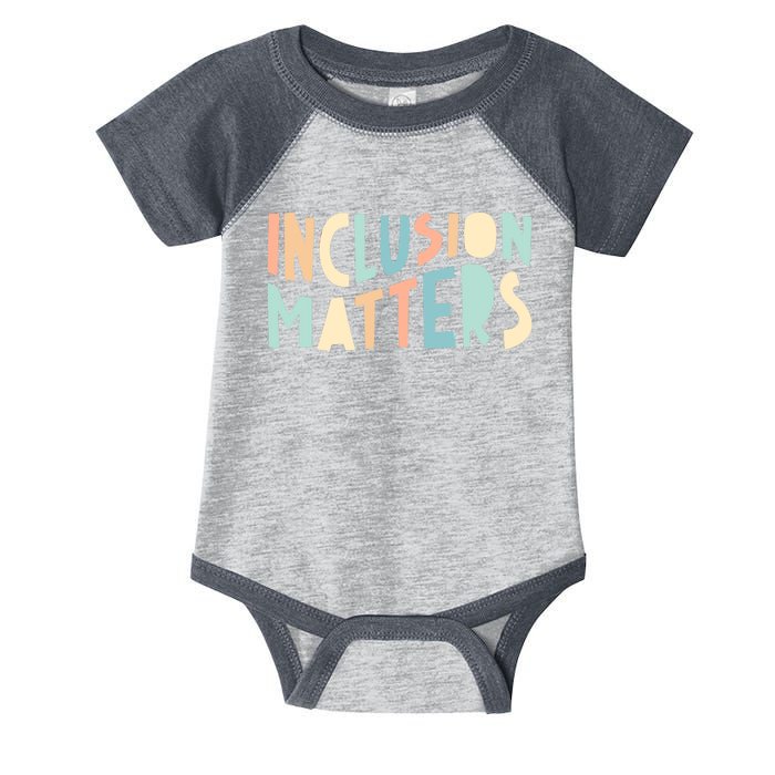 Inclusion Matters Special Education Autism Awareness Teacher Infant Baby Jersey Bodysuit