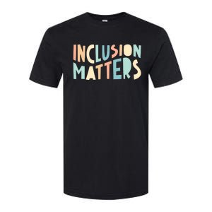 Inclusion Matters Special Education Autism Awareness Teacher Softstyle CVC T-Shirt