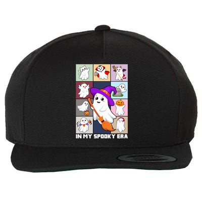 In My Spooky Era Groovy Hippie Halloween Ghost Wool Snapback Cap