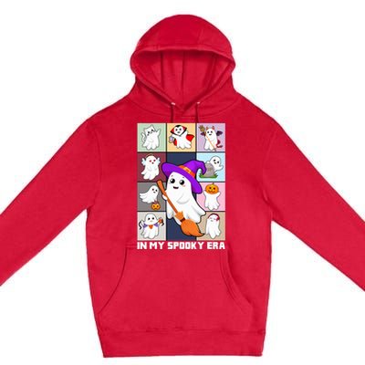 In My Spooky Era Groovy Hippie Halloween Ghost Premium Pullover Hoodie