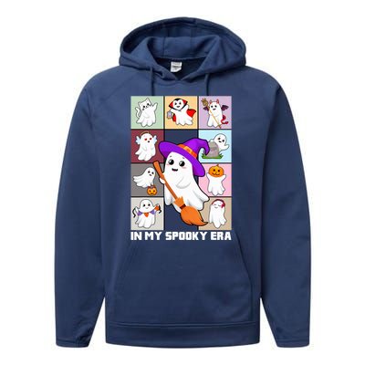 In My Spooky Era Groovy Hippie Halloween Ghost Performance Fleece Hoodie