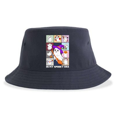 In My Spooky Era Groovy Hippie Halloween Ghost Sustainable Bucket Hat