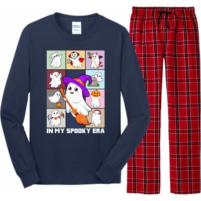 In My Spooky Era Groovy Hippie Halloween Ghost Long Sleeve Pajama Set