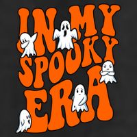 In My Spooky Era Halloween Groovy 7 Panel Mesh Trucker Snapback Hat