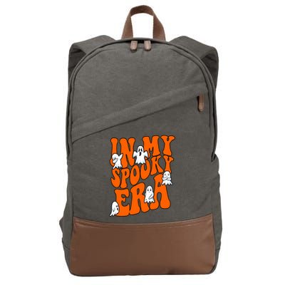 In My Spooky Era Halloween Groovy Cotton Canvas Backpack