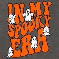 In My Spooky Era Halloween Groovy Cotton Canvas Backpack