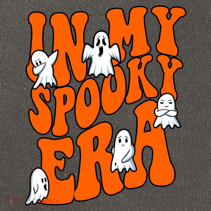 In My Spooky Era Halloween Groovy Cotton Canvas Backpack