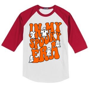 In My Spooky Era Halloween Groovy Kids Colorblock Raglan Jersey