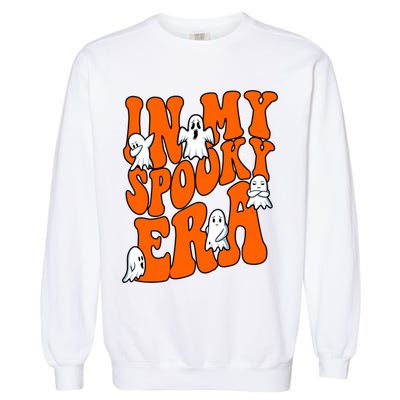 In My Spooky Era Halloween Groovy Garment-Dyed Sweatshirt