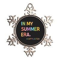 In My Summer Era Summer Break End Of School Year Teacher Metallic Star Ornament