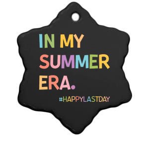 In My Summer Era Summer Break End Of School Year Teacher Ceramic Star Ornament