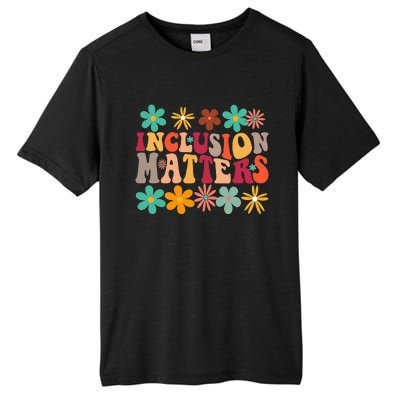 Inclusion Matters Special Ed Teacher Autism Awareness Retro Tall Fusion ChromaSoft Performance T-Shirt