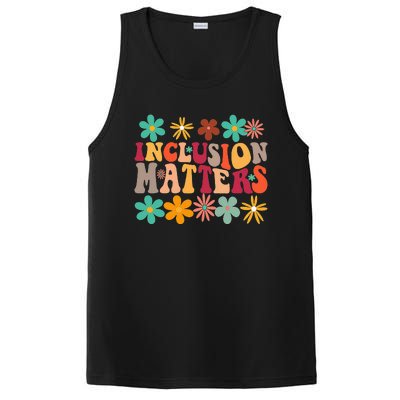 Inclusion Matters Special Ed Teacher Autism Awareness Retro PosiCharge Competitor Tank