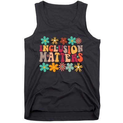 Inclusion Matters Special Ed Teacher Autism Awareness Retro Tank Top