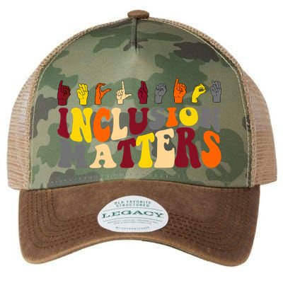 Inclusion Matters Sign Language Legacy Tie Dye Trucker Hat