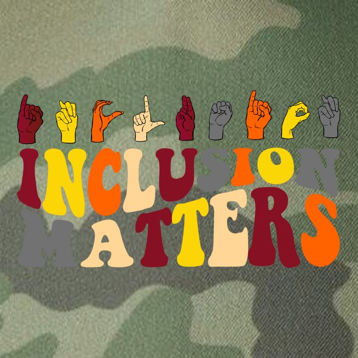 Inclusion Matters Sign Language Legacy Tie Dye Trucker Hat