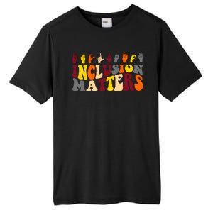 Inclusion Matters Sign Language Tall Fusion ChromaSoft Performance T-Shirt