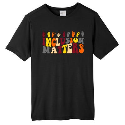 Inclusion Matters Sign Language Tall Fusion ChromaSoft Performance T-Shirt