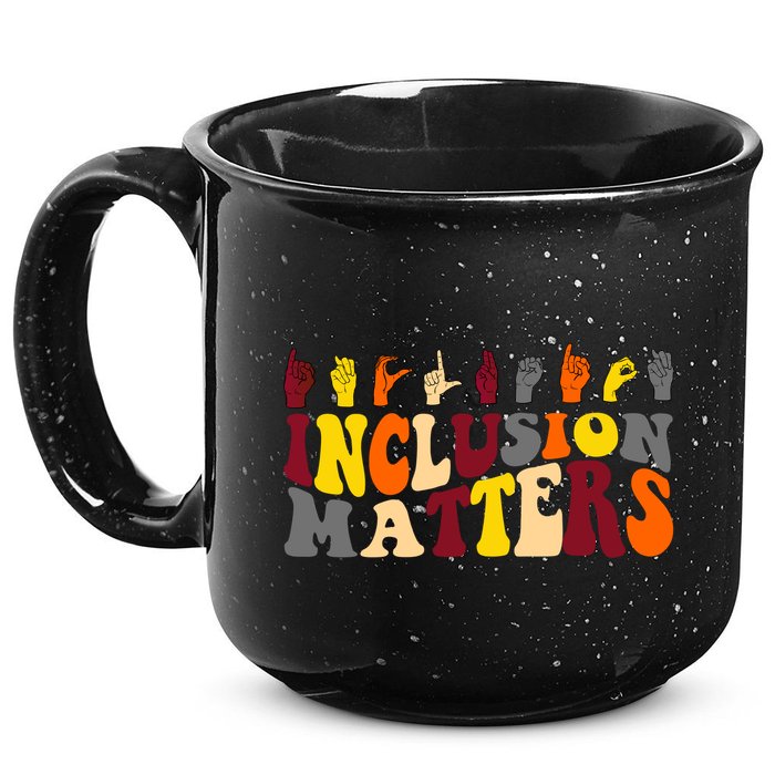 Inclusion Matters Sign Language 15oz Campfire Ceramic Mug