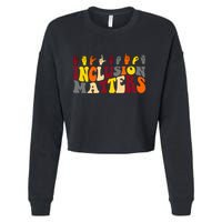 Inclusion Matters Sign Language Cropped Pullover Crew